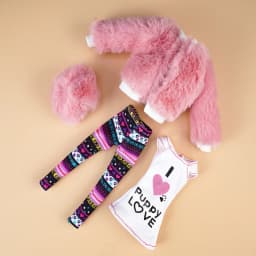 New 30cm Doll's Clothes Suit Dress Up Accessories Plush Coat and Skirt Suit Fit To 11.5 Inch Doll