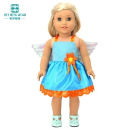 Doll Clothes Fashion T Shirt Pants Cartoon Dress Fits 45cm American Doll Toy Accessories Gift Girls