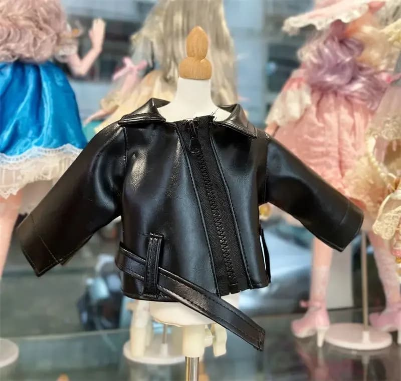 60cm BJD Doll's Clothes Skirts 1/3 bjd Wakatide's Winter Leather Suit fullset cloth for 60cm BJD Doll