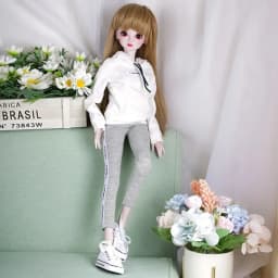 60cm BJD Doll's Clothes Skirts 1/3 bjd Wakatide's Winter Leather Suit fullset cloth for 60cm BJD Doll
