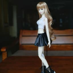60cm BJD Doll's Clothes Skirts 1/3 bjd Wakatide's Winter Leather Suit fullset cloth for 60cm BJD Doll
