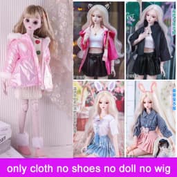 60cm BJD Doll's Clothes Skirts 1/3 bjd Wakatide's Winter Leather Suit fullset cloth for 60cm BJD Doll