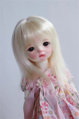 In Stock BJD/SD Wig 1/6 1/4 Girls Light Golden Brown Milk Silk Soft Silk Long Straight Hair Wig Doll Accessories (No Doll)