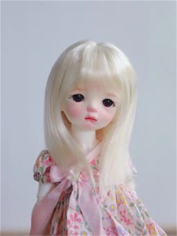 In Stock BJD/SD Wig 1/6 1/4 Girls Light Golden Brown Milk Silk Soft Silk Long Straight Hair Wig Doll Accessories (No Doll)
