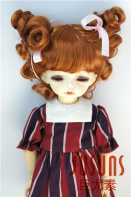 FJusuns Doll Wigs JD011 Doll Wig All Size Lovely Curls Charming Synthetic Mohair BJD Hair SD Blythes Doll Accessories Doll Hair