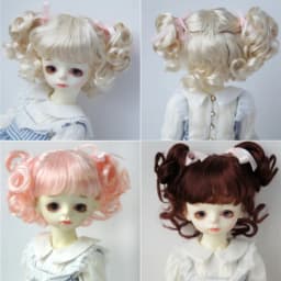 FJusuns Doll Wigs JD011 Doll Wig All Size Lovely Curls Charming Synthetic Mohair BJD Hair SD Blythes Doll Accessories Doll Hair