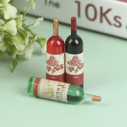 1/12 Miniature Wine Bottles Dollhouse Kitchen Accessories - Mini Dolls House Living Room Accessories Beer Drink Bottles & cups