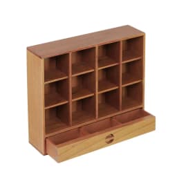 1/6 Cup holder/storage rack solid wood cherry wood doll house mini model 24006