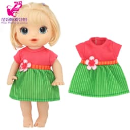 Doll Summer Green Sequins Dress 12 Inch Baby Doll Clothes Children Birthday Gift