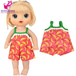 Doll Summer Green Sequins Dress 12 Inch Baby Doll Clothes Children Birthday Gift