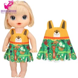 Doll Summer Green Sequins Dress 12 Inch Baby Doll Clothes Children Birthday Gift