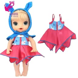 Doll Summer Green Sequins Dress 12 Inch Baby Doll Clothes Children Birthday Gift