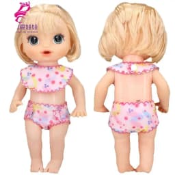 Doll Summer Green Sequins Dress 12 Inch Baby Doll Clothes Children Birthday Gift