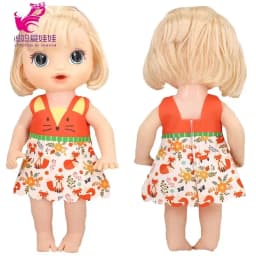 Doll Summer Green Sequins Dress 12 Inch Baby Doll Clothes Children Birthday Gift