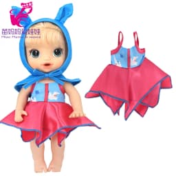 Doll Summer Green Sequins Dress 12 Inch Baby Doll Clothes Children Birthday Gift