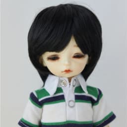 JD081 1/12 1/8 1/6 1/4 1/3 Synthetic Mohair Doll Accessories Short Girlish Cut Lati White&Yellow OB11 YOSD MSD SD BJD Wigs
