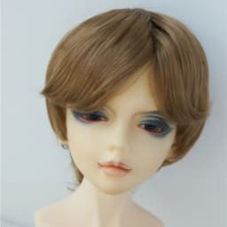 JD081 1/12 1/8 1/6 1/4 1/3 Synthetic Mohair Doll Accessories Short Girlish Cut Lati White&Yellow OB11 YOSD MSD SD BJD Wigs