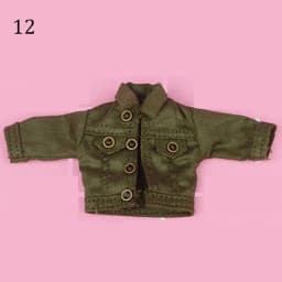1/12 Doll Fashion Ripped Pants Doll Jeans 12~16cm Doll Coat Cool Jeans Jackets Doll Pants Shorts Clothes Accessories Kids Gift