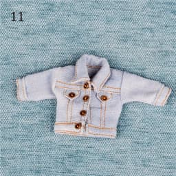 1/12 Doll Fashion Ripped Pants Doll Jeans 12~16cm Doll Coat Cool Jeans Jackets Doll Pants Shorts Clothes Accessories Kids Gift