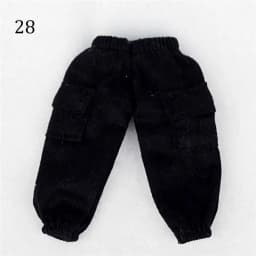 1/12 Doll Fashion Ripped Pants Doll Jeans 12~16cm Doll Coat Cool Jeans Jackets Doll Pants Shorts Clothes Accessories Kids Gift