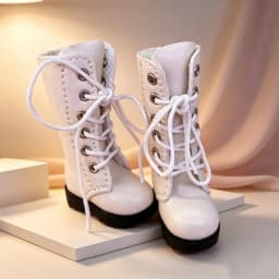 Tilda 3.2cm Doll Boots for Blythe Doll Toy,1/8 Mini Leather Dolls Shoes for Blyth Azone 1:6 Doll Casual Puppet Shoes Accessories