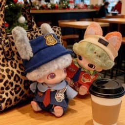 For Dimoo Doll Clothes Judy Nick Zootopia 2 Limited Cute Outfit Set For Vinyl Doll Figures Wholesale Collectible Home Decor