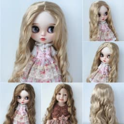 JD435 1/4 1/3 MSD SD DOD Blythes Extremely Long Lady Curly Synthetic mohair BJD Doll Wigs Qbaby Doll Hair