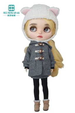 Blyth Clothes Fashion Woolen Overcoat Winter Coat Toys Gift