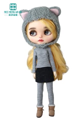 Blyth Clothes Fashion Woolen Overcoat Winter Coat Toys Gift