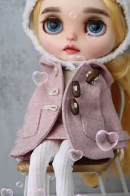Blyth Clothes Fashion Woolen Overcoat Winter Coat Toys Gift