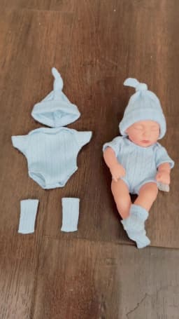 20cm Vinyl Reborn Baby Dolls with Clothes 8inch Newborn Baby Doll Waterproof Bebe Doll Cute Mini Doll for Girls Birthday Gifts