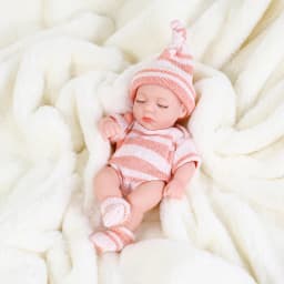 20cm Vinyl Reborn Baby Dolls with Clothes 8inch Newborn Baby Doll Waterproof Bebe Doll Cute Mini Doll for Girls Birthday Gifts