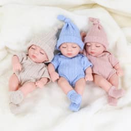 20cm Vinyl Reborn Baby Dolls with Clothes 8inch Newborn Baby Doll Waterproof Bebe Doll Cute Mini Doll for Girls Birthday Gifts