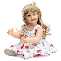 13 different Hair Style Silicone Reborn Baby Doll Hair Wig Long Curly Brown Golden Hair for BJD doll Reborn Dolls Hair Accessory