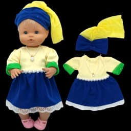 Reborn Baby Dolls Dress for 40 Cm Nenuco Ropa Y Su Hermanita Children Girl Gift Doll Clothes