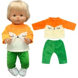 Reborn Baby Dolls Dress for 40 Cm Nenuco Ropa Y Su Hermanita Children Girl Gift Doll Clothes
