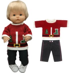 Reborn Baby Dolls Dress for 40 Cm Nenuco Ropa Y Su Hermanita Children Girl Gift Doll Clothes