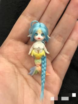 5cm mini mermaid doll hair custom hair mini BJD doll hair