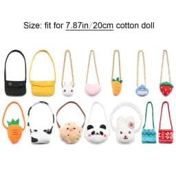 20CM Toys Miniature Bag Cartoon Animal Chain Bag Messenger Bag Handbag For Idol Dolls Accessories Dollhouse Rucksack