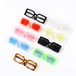 9cm Miniature Doll Sunglasses Pet Square Frame Glasses For Blythe Doll Accessories Plush Doll Glasses Accessory New