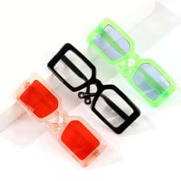9cm Miniature Doll Sunglasses Pet Square Frame Glasses For Blythe Doll Accessories Plush Doll Glasses Accessory New