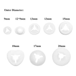 100Pcs/bag Round Doll Eye Gaskets Washers for Plastic Safety Eyes Nose Back for Bear Doll Animal Toys DIY Craft Child Kids New