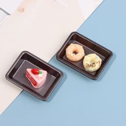 1/12 Dollhouse Miniature Accessories Mini Plate Dollhouse Miniature Baking Tray for Doll House Decoration