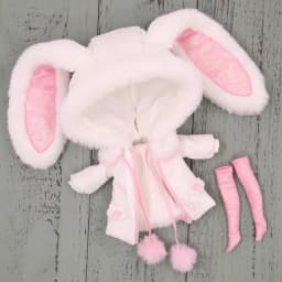 Outfits For ICY DBS Blyth Doll Kawaii Coat White Cute Clothes Suit 1/6 BJD Anime Girl