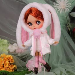 Outfits For ICY DBS Blyth Doll Kawaii Coat White Cute Clothes Suit 1/6 BJD Anime Girl