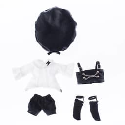 Ob11 Doll Gothic Clothes Uniform Suit Dress Shirt Hat Vest Shorts Set Nendoroids Clothes For Gsc, Obitsu11, Molly, P9, 1/12bjd