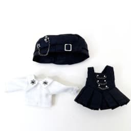 Ob11 Doll Gothic Clothes Uniform Suit Dress Shirt Hat Vest Shorts Set Nendoroids Clothes For Gsc, Obitsu11, Molly, P9, 1/12bjd