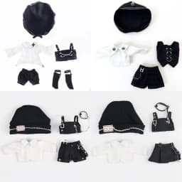 Ob11 Doll Gothic Clothes Uniform Suit Dress Shirt Hat Vest Shorts Set Nendoroids Clothes For Gsc, Obitsu11, Molly, P9, 1/12bjd