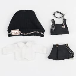 Ob11 Doll Gothic Clothes Uniform Suit Dress Shirt Hat Vest Shorts Set Nendoroids Clothes For Gsc, Obitsu11, Molly, P9, 1/12bjd
