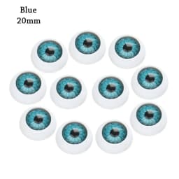 10Pcs 12mm/20mm Funny Plastic Doll Safety Eyes Animal Toys Puppet Making Dinosaur For BJD Doll Round Eyes DIY Craft Accessories